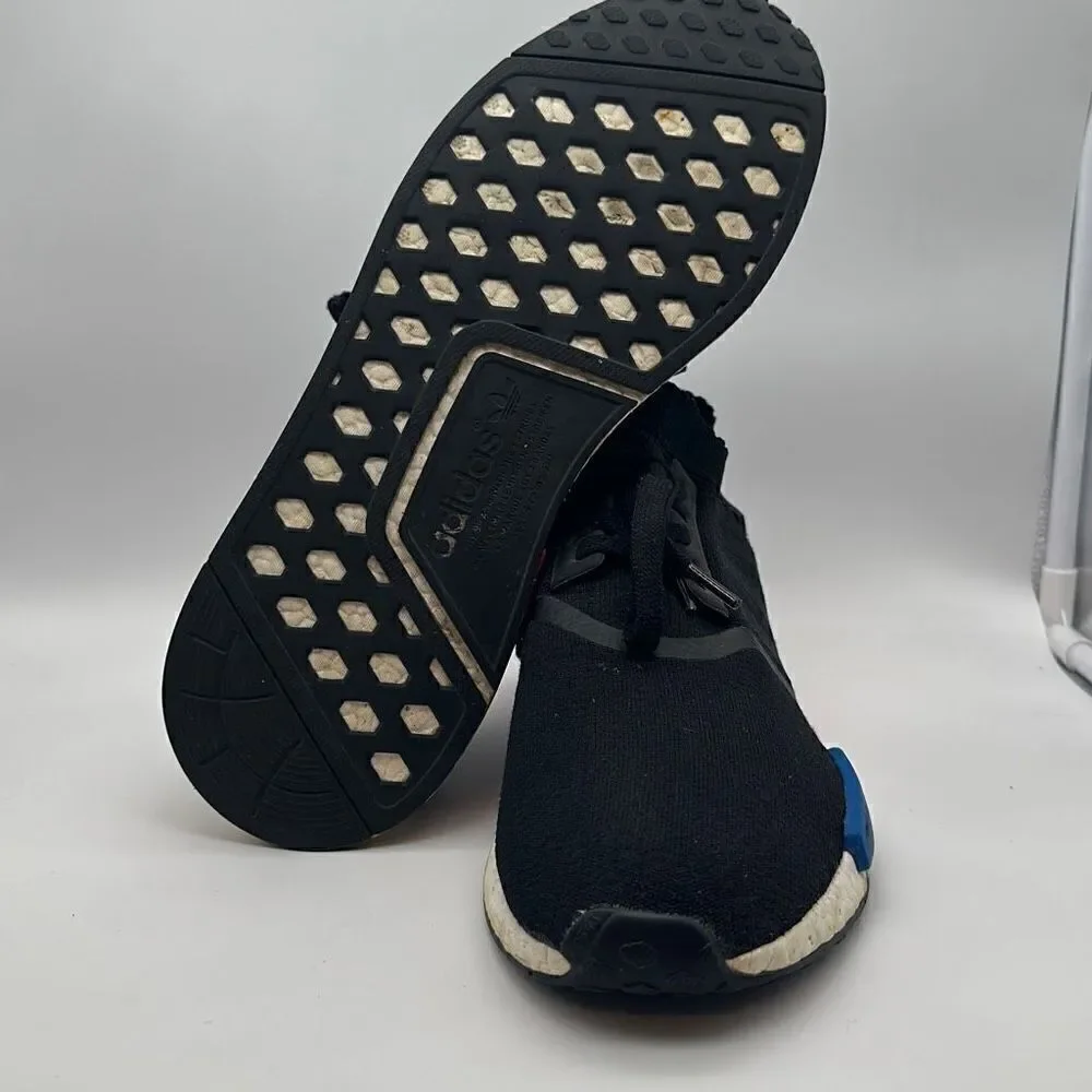 Adidas NMD OG‎ Runner PK Primeknit Black Red Blue S79168 UK 11.5 US 12